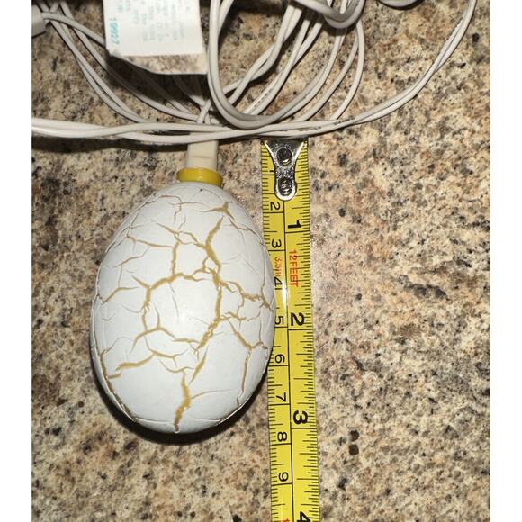 Vintage Easter Pastel Blow Mold Eggs String Lights & Cross Light Work Great! 7O - Picture 9 of 12